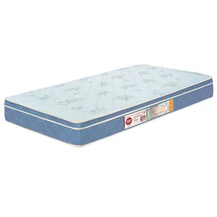 Colchão Box Solteiro Castor Espuma D45 Sleep Max 25cm Azul 78